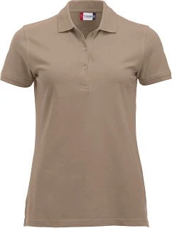 Classic Marion S/S Dámské piqué polo z těžké bavlny latte model 22457339 - Clique