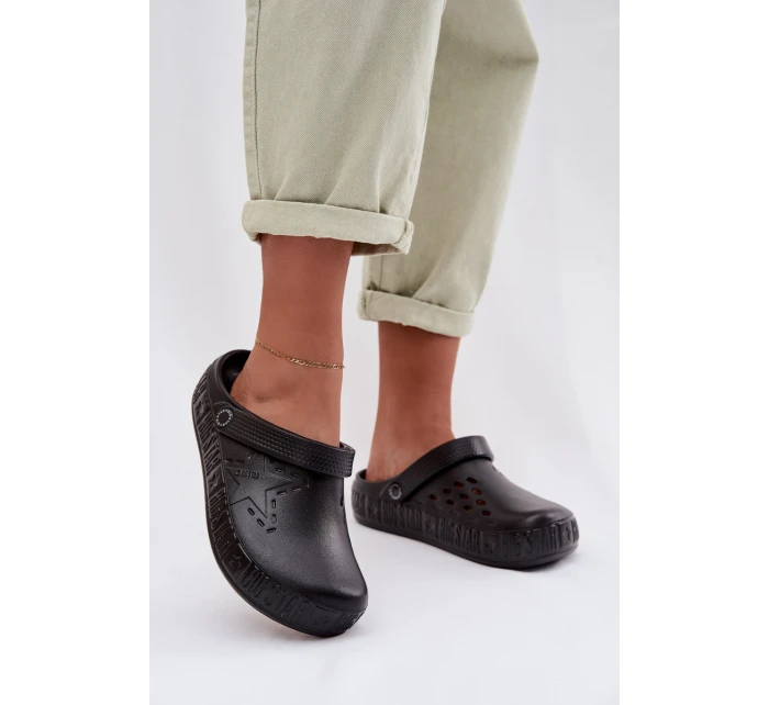 Dámské pantofle Chodaki pěnové Big Star TT274A084 Černé