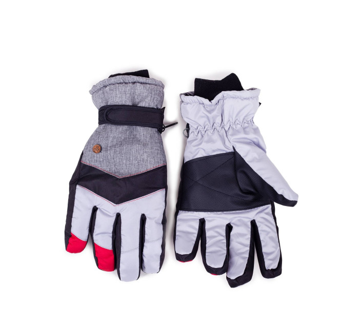 Yoclub Pánske zimné lyžiarske rukavice REN-0306F-A150 Multicolour