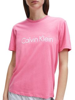 Dámske tričko na spanie QS6105E-AD5 ružová - Calvin Klein
