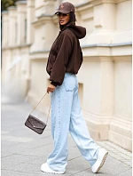 Dámská bomberka s kapucí, hnědá, FashionStreet TY5928 Dámská bomberka s kapucí, hnědá, FashionStreet TY5928
