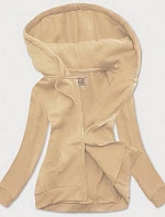 Dámska športová mikina v béžovej farbe (W03-159)