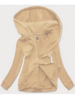 Dámska béžová športová mikina (W03-159)