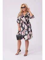 dámské letní květované šaty model 20070178 - Moon dámské letní květované šaty model 20070178 - Moon