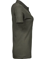 Tee Jays TJ 145 Dámske luxusné ťažké strečové piqué polo 18.0145 tmavozelené