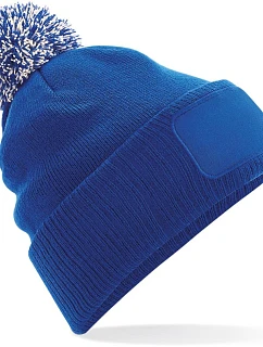 Beechfield B 443 Pletená čiapka Snowstar® 53.0443 jasne kráľovská modrá/krémová
