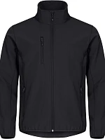 Clique Classic Softshell Jkt M Pánska 3-vrstvová softshellová bunda 67.0910 čierna