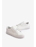 Trampki Męskie Z Eko Skóry Big Star OO174020 Hi-Poly System Białe Trampki Męskie Z Eko Skóry Big Star OO174020 Hi-Poly System Białe