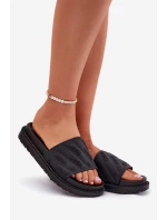 Dámské Pantofle Na Platformě Big Star model 21694565 Černé - Big Star Shoes Dámské Pantofle Na Platformě Big Star model 21694565 Černé - Big Star Shoes