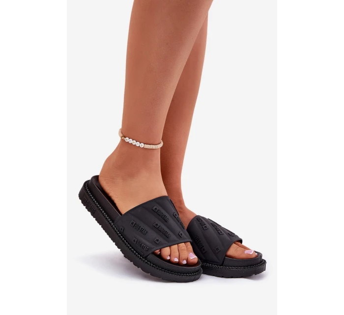 Dámské Pantofle Na Platformě Big Star model 21694565 Černé - Big Star Shoes Dámské Pantofle Na Platformě Big Star model 21694565 Černé - Big Star Shoes