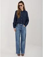 Spodnie model 22041103 ciemny niebieski - FPrice