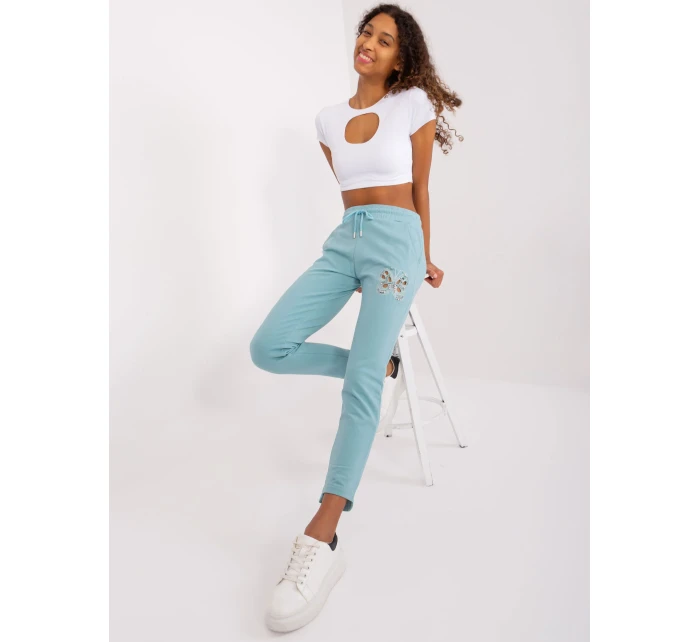 Spodnie dresowe RV DR model 20080866 mietowy - FPrice Spodnie dresowe RV DR model 20080866 mietowy - FPrice