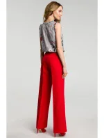 model 18001808 Široké kalhoty červené - Moe model 18001808 Široké kalhoty červené - Moe