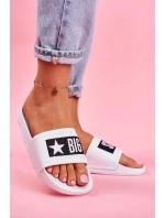 Dámske módne papuče Big Star - biele