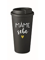 MÁME SEBE - černý termohrnek 475 ml