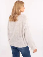 Dámský svetr MI SW model 20973276 Světle šedý / béžový - FPrice