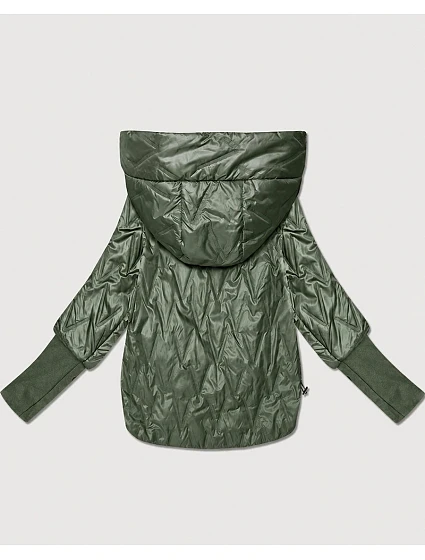 Dámská tenká bunda s manžetami Goodlookin v barvě khaki model 22324743 - S'WEST