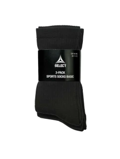 Futbalové tréningové ponožky SELECT black short 3-pack