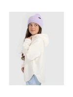 Dívčí volný fleece s kapucí model 21917508 - 4F