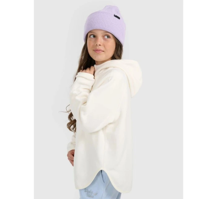 Dívčí volný fleece s kapucí model 21917508 - 4F