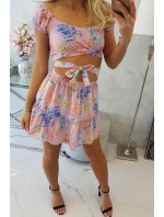 Fialová květinová sada