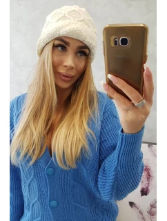 Fleecová čepice Roma ecru model 18749867 - K-Fashion