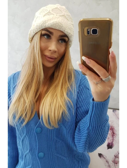 Fleecová čepice Roma ecru model 18749867 - K-Fashion Fleecová čepice Roma ecru model 18749867 - K-Fashion