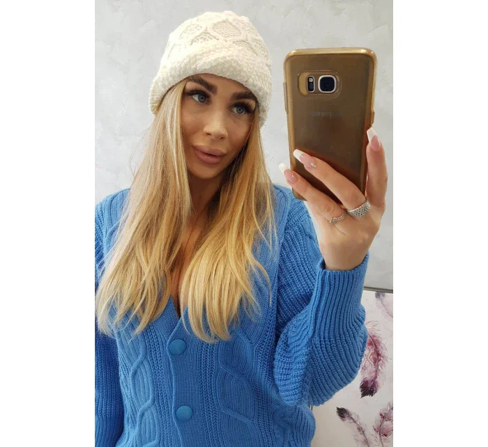 Fleecová čepice Roma ecru model 18749867 - K-Fashion Fleecová čepice Roma ecru model 18749867 - K-Fashion