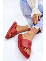 Damskie Klapki Big Star LL274430 Czerwone Damskie Klapki Big Star LL274430 Czerwone