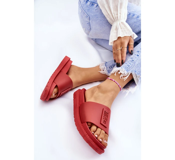 Damskie Klapki Big Star LL274430 Czerwone Damskie Klapki Big Star LL274430 Czerwone