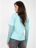 Bluzka IT BZ model 21895928 mietowy - FPrice Bluzka IT BZ model 21895928 mietowy - FPrice