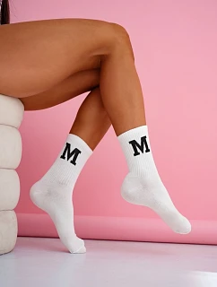 Dámske ponožky Písmeno M v páse 0200.229
