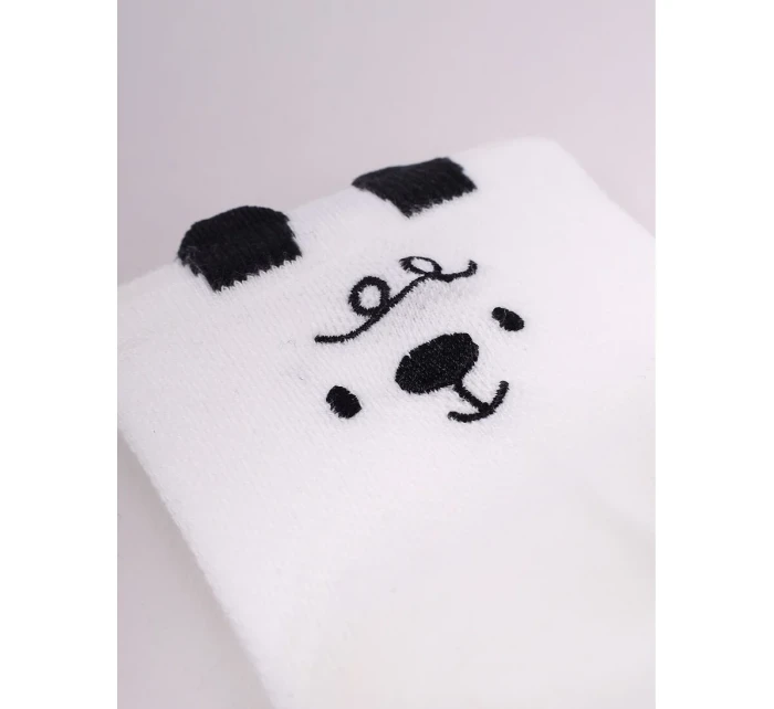 YOCLUB SKA-0178 Dievčenské vyšívané ponožky 35-38