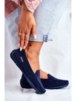 Dámské Semišové Mokasíny Tmavě modré model 21527886 - EVENTO