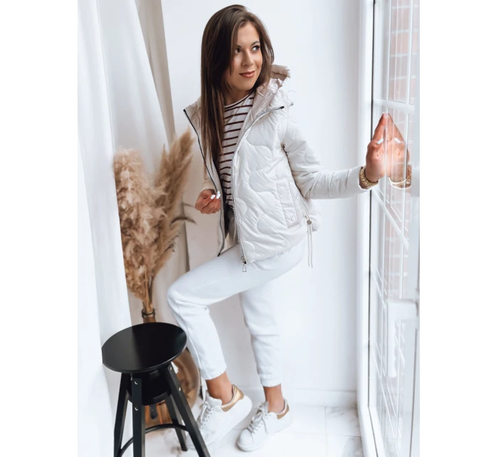 Dámska bunda FLUFFY white FashionStreet TY3582