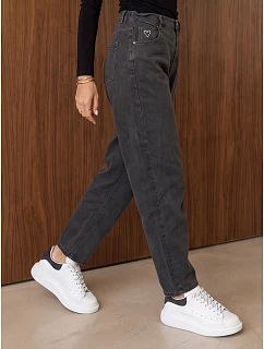 Jeansy damskie mom fit z wysokim stanem  model 22546955 - FashionStreet