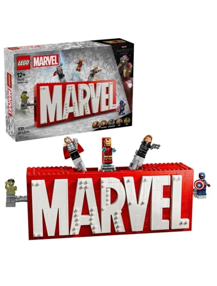 LEGO MARVEL SUPER HEROES 76313 Logo MARVEL s minifigúrkami