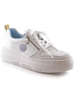 Pohodlné poltopánky Rieker W RKR589 white Pohodlné poltopánky Rieker W RKR589 white