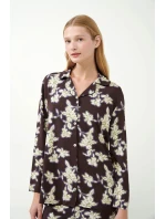 Květinové pyžamo s knoflíky model 20515567 - Vamp