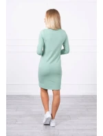 Klasické tmavě mátové šaty Klasické tmavě mátové šaty