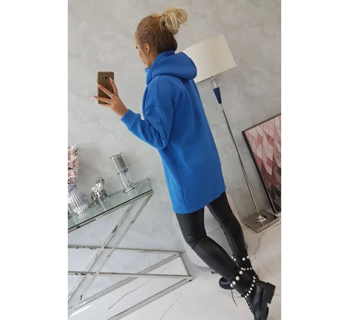 Nevädze modrá mikina s kapucňou