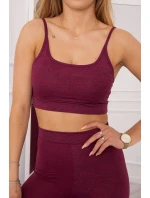 Športový set top + legíny fuchsiová Športový set top + legíny fuchsiová