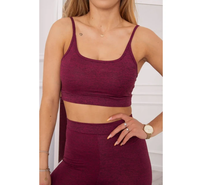 Športový set top + legíny fuchsiová Športový set top + legíny fuchsiová