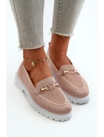 Dámské Mokasíny Na Ploché Podrážce S Zlatým Růžové model 21665508 - EVENTO Dámské Mokasíny Na Ploché Podrážce S Zlatým Růžové model 21665508 - EVENTO