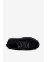 Pánské Sneakersy Na Platformě Zamszové Big Star model 21706190 Černé - Big Star Shoes