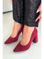 Semišové lodičky na podpatku model 21821698 - SERGIO LEONE