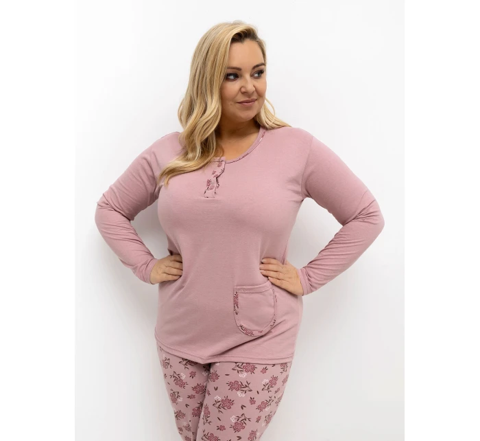 Piżama DU PI FP model 21766224 jasny różowy - FPrice Piżama DU PI FP model 21766224 jasny różowy - FPrice