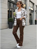 Dámské džíny UY2877 hnědé - FashionStreet 