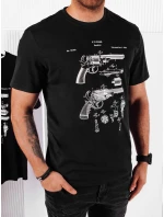 Pánské tričko s potiskem černé Dstreet model 21973858 - FashionStreet