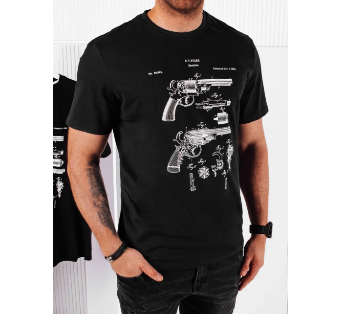 Pánské tričko s potiskem černé Dstreet model 21973858 - FashionStreet